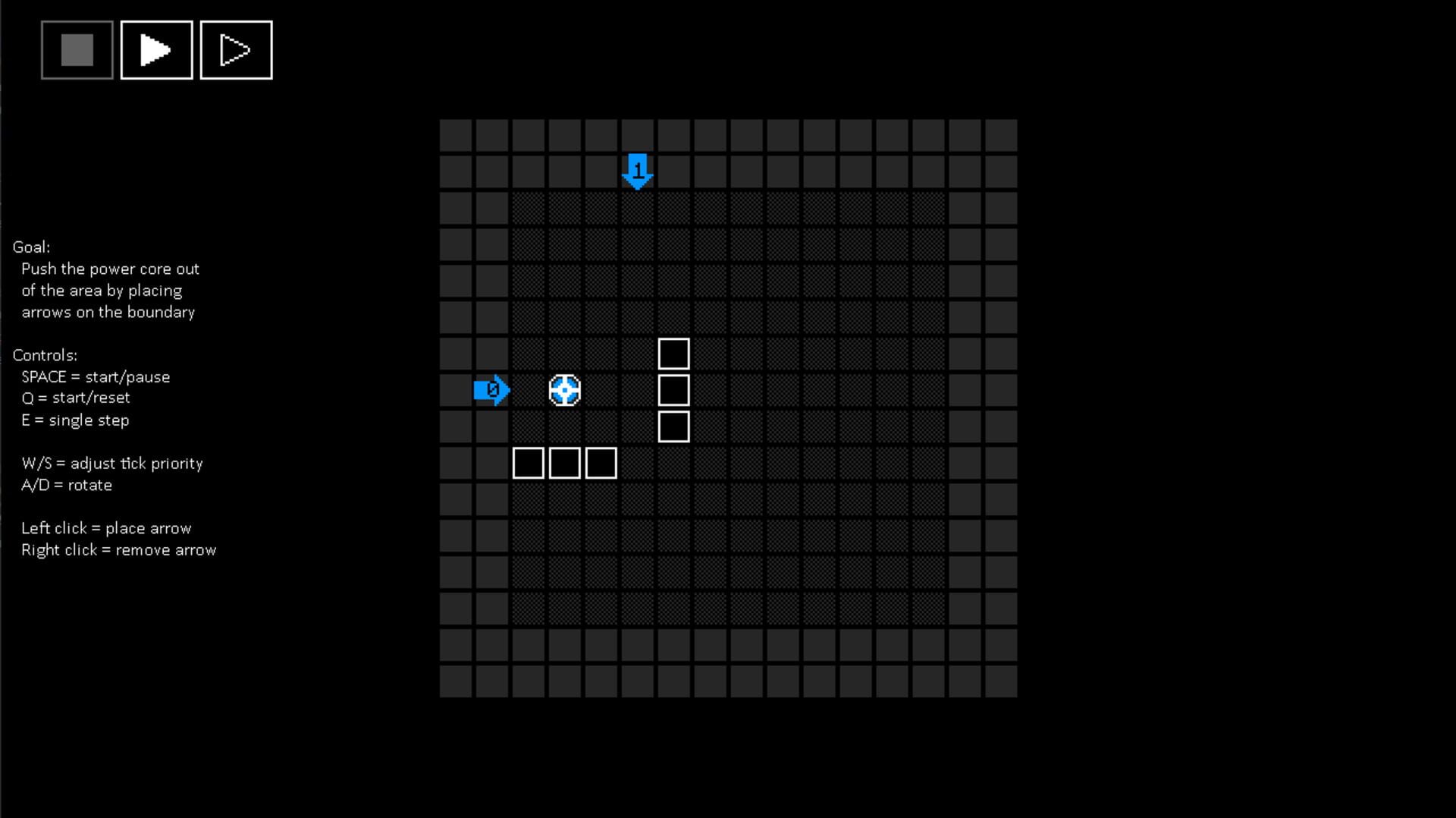 The Area Where You Can't Place Arrows - Screenshot