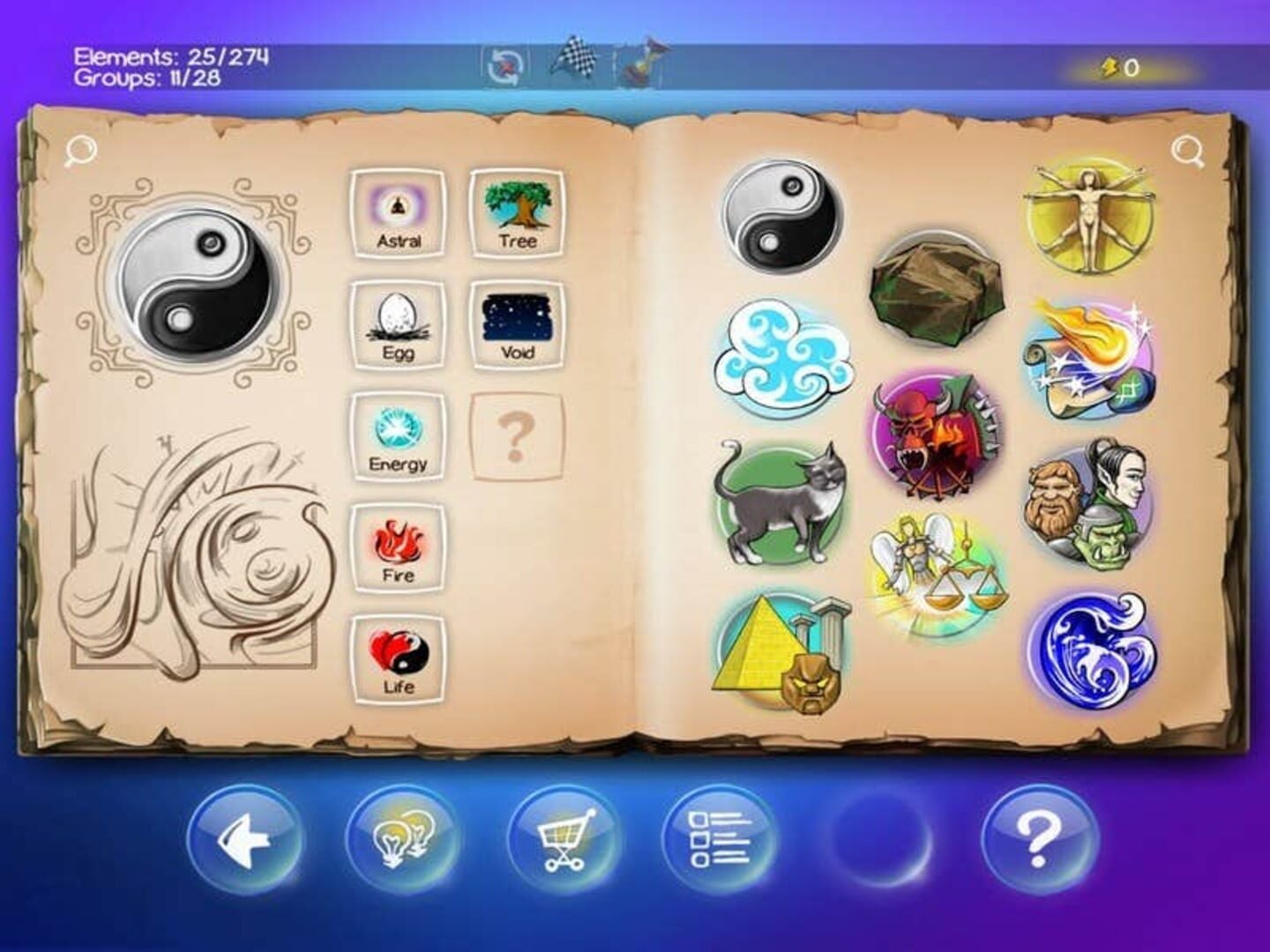 Doodle God: Fantasy World of Magic - Screenshot