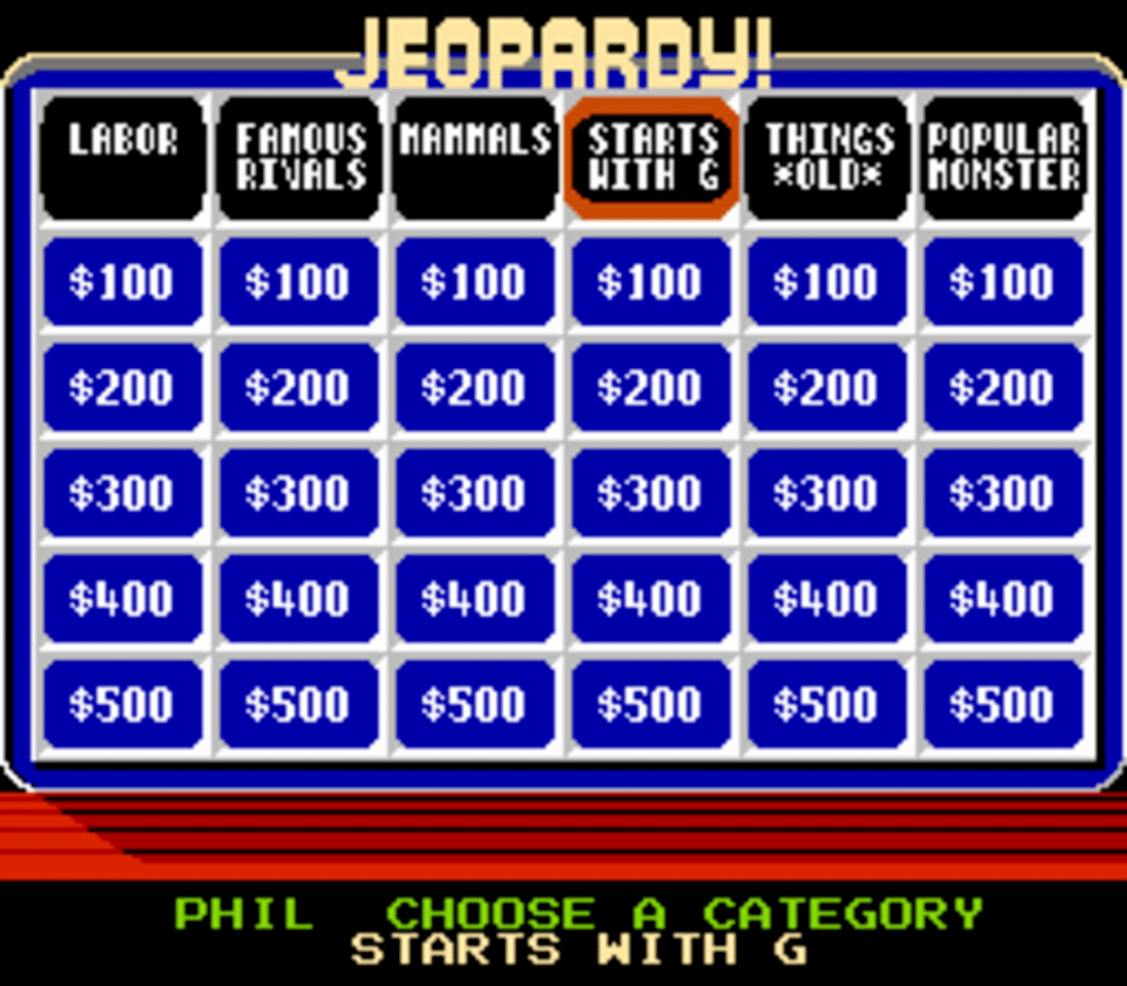 Jeopardy! screenshot