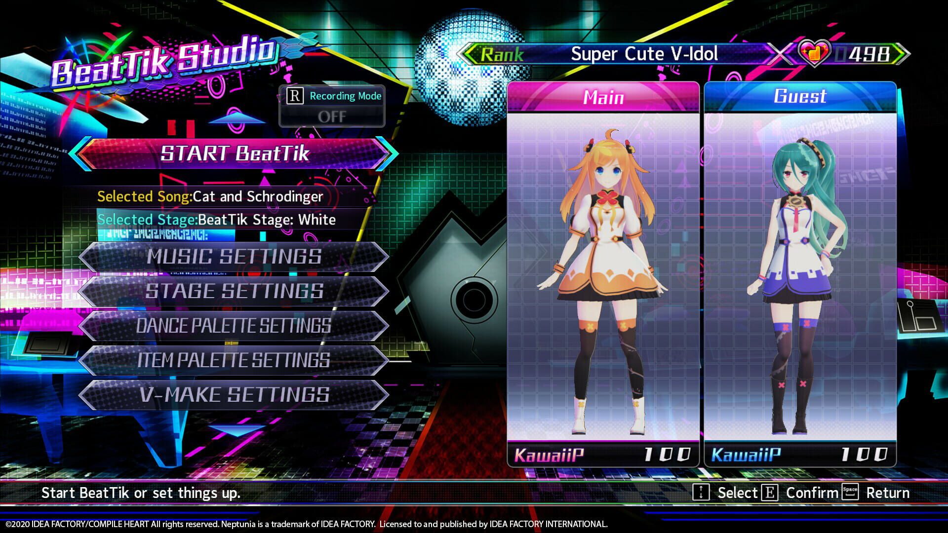 Neptunia: Virtual Stars - VIP Edition - Screenshot