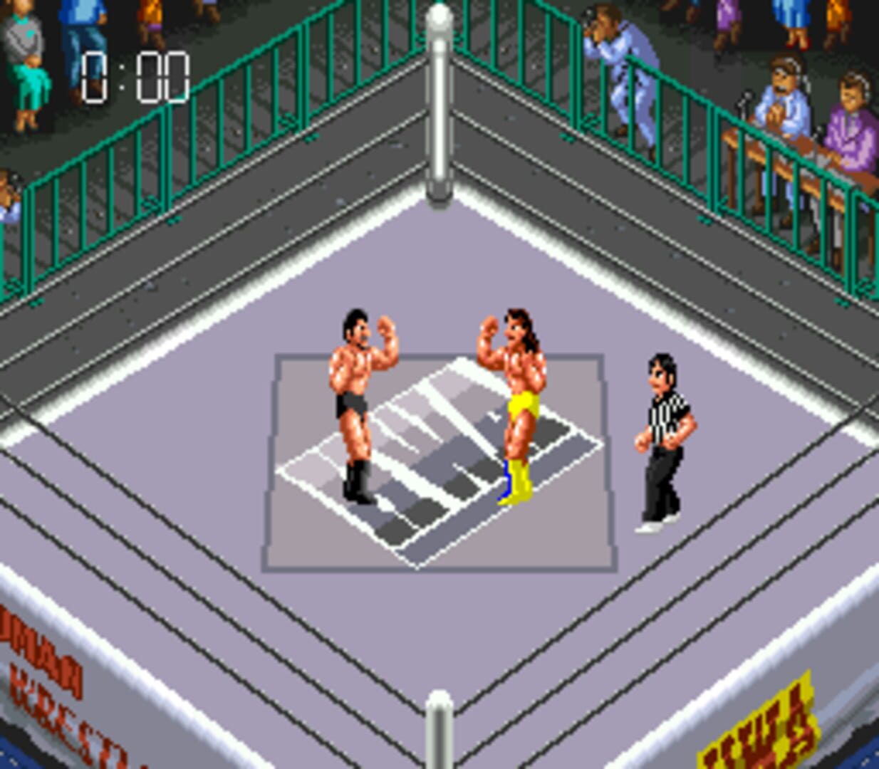 Captura de pantalla - Super Fire Pro Wrestling III: Easy Type