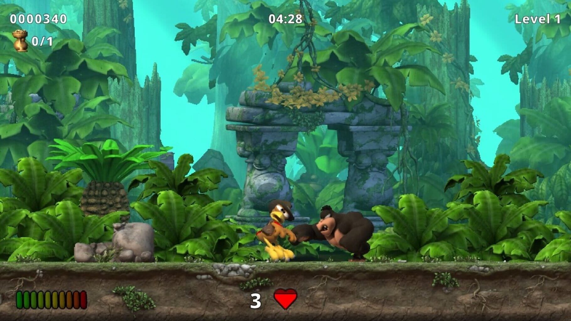 Moorhuhn Jump and Run: Traps and Treasures screenshot