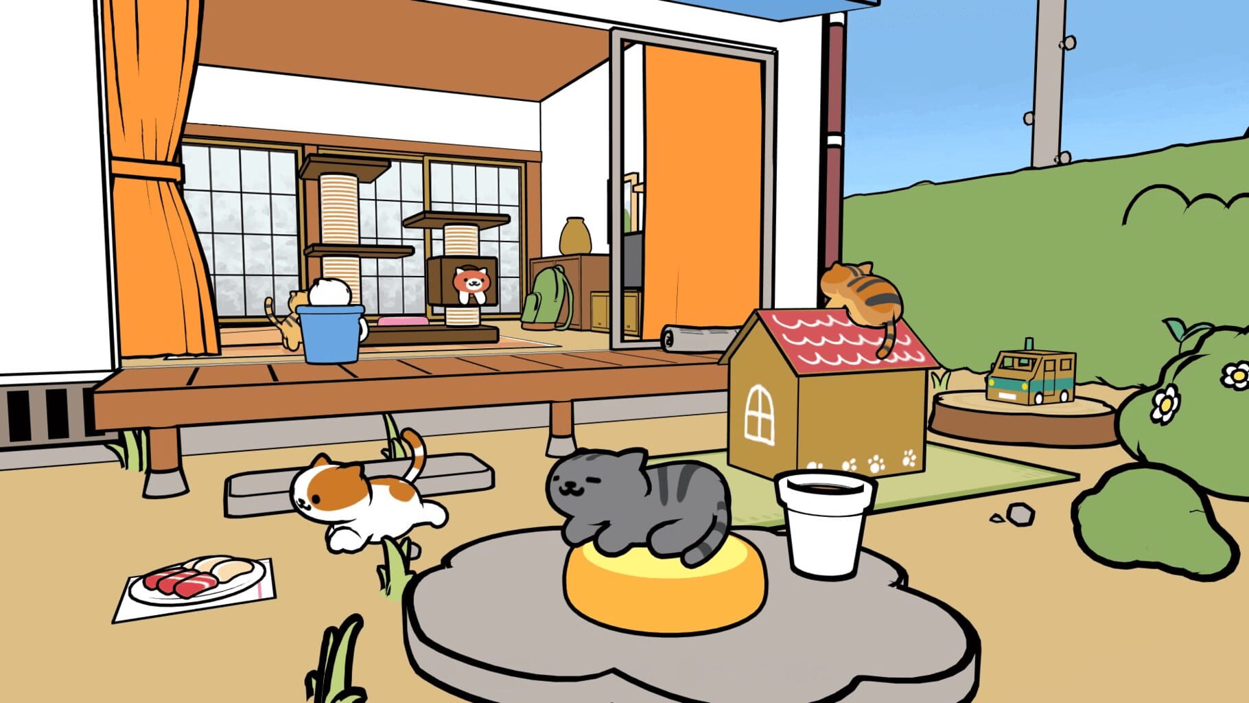 Captura de pantalla - Neko Atsume VR