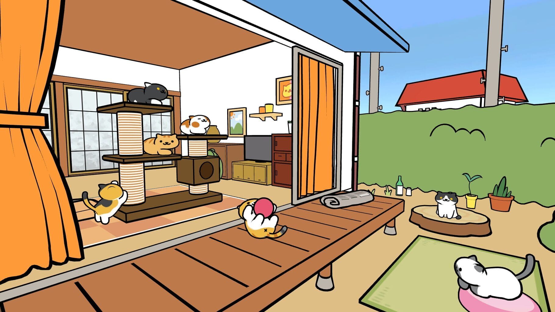 Captura de pantalla - Neko Atsume VR