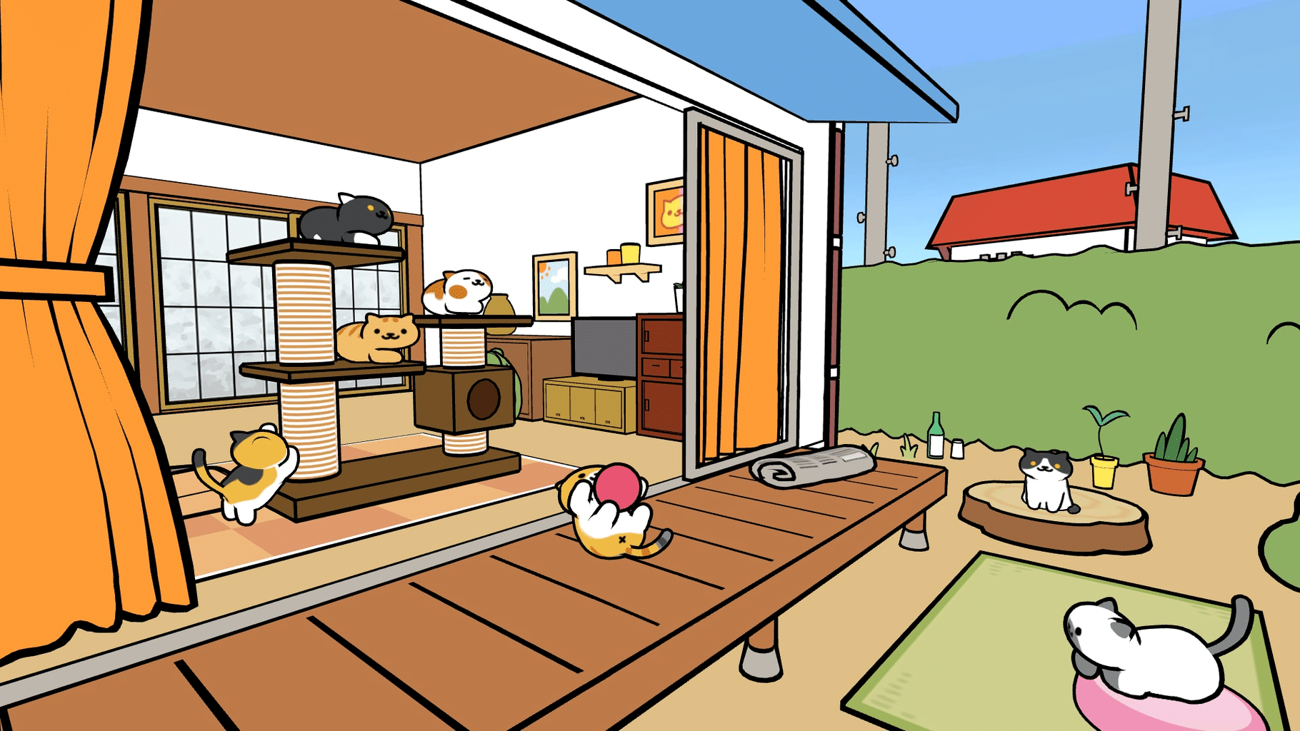 Neko Atsume VR screenshot