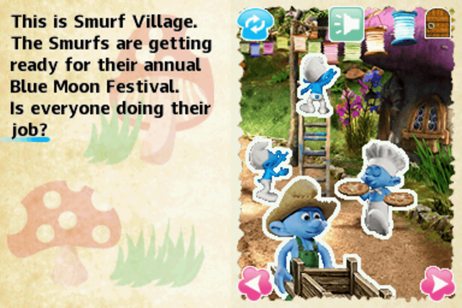 The Smurfs DS screenshot