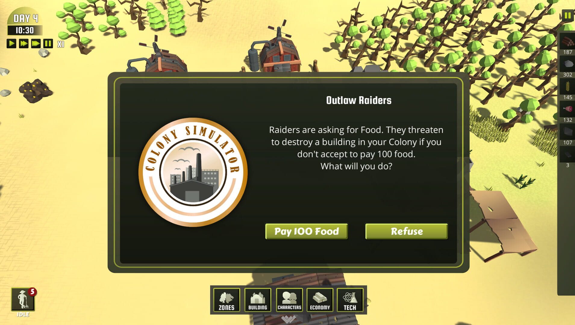 Colony Simulator - Screenshot