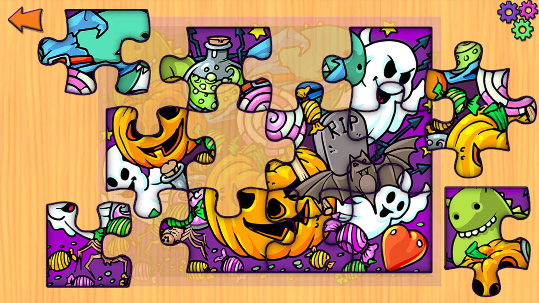 Halloween Jigsaw Puzzles: Puzzle Game for Kids & Toddlers screenshot