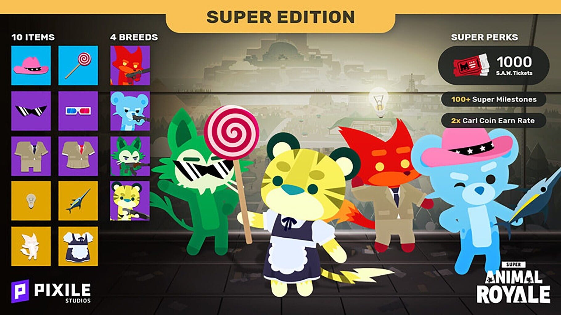 Captura de pantalla - Super Animal Royale: Super Edition