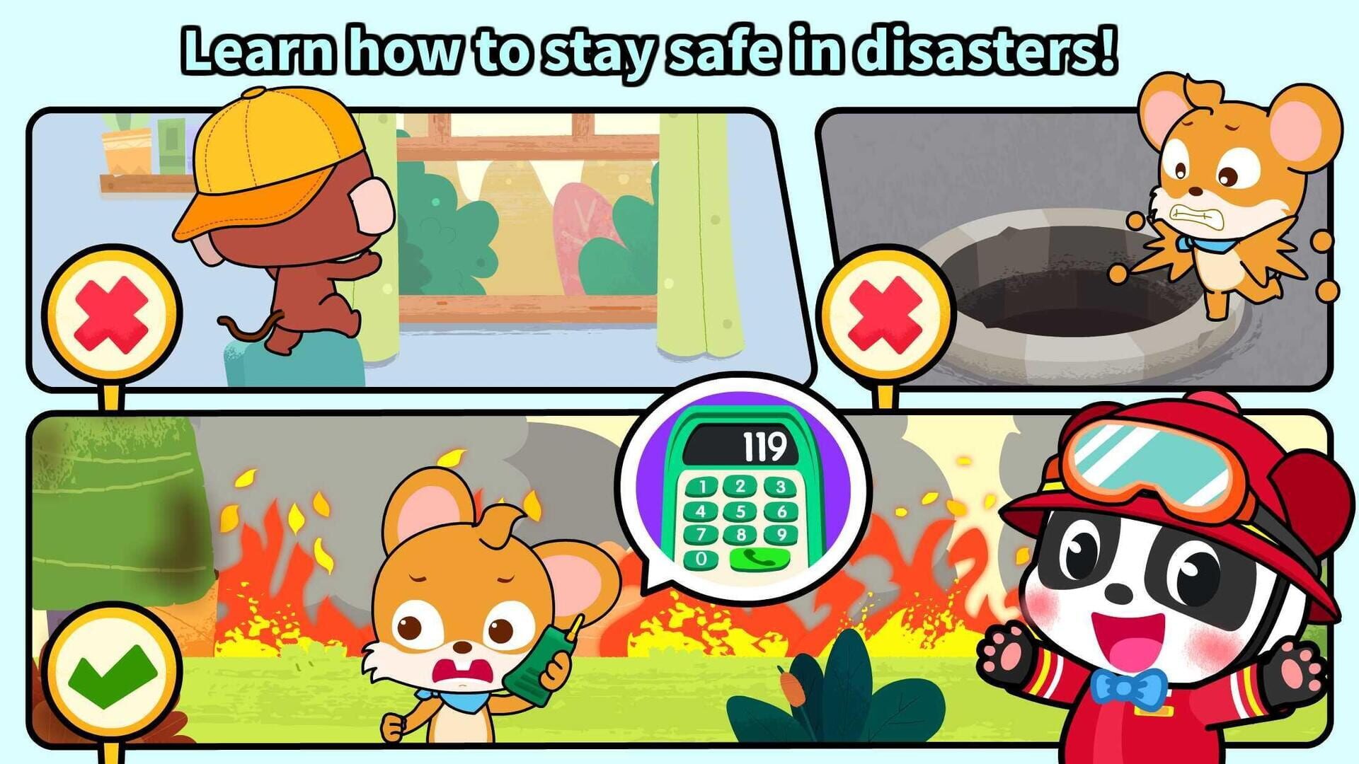 Baby Panda's Fire Safety - Screenshot