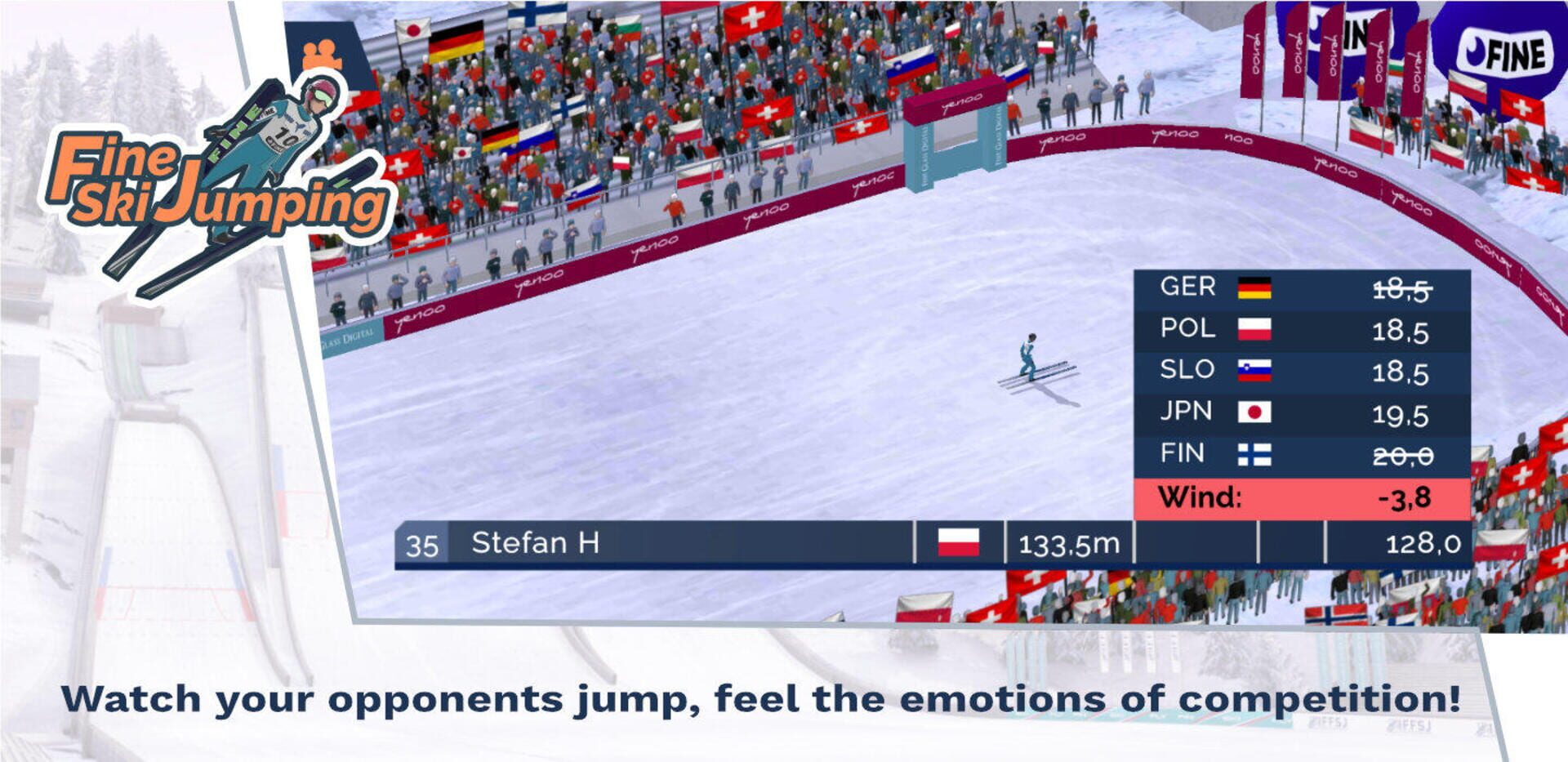 Fine Ski Jumping - Screenshot