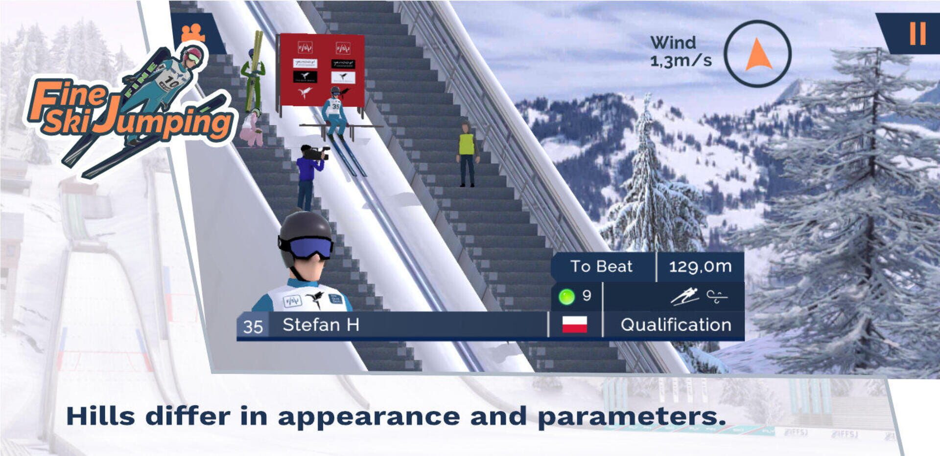 Fine Ski Jumping - Screenshot