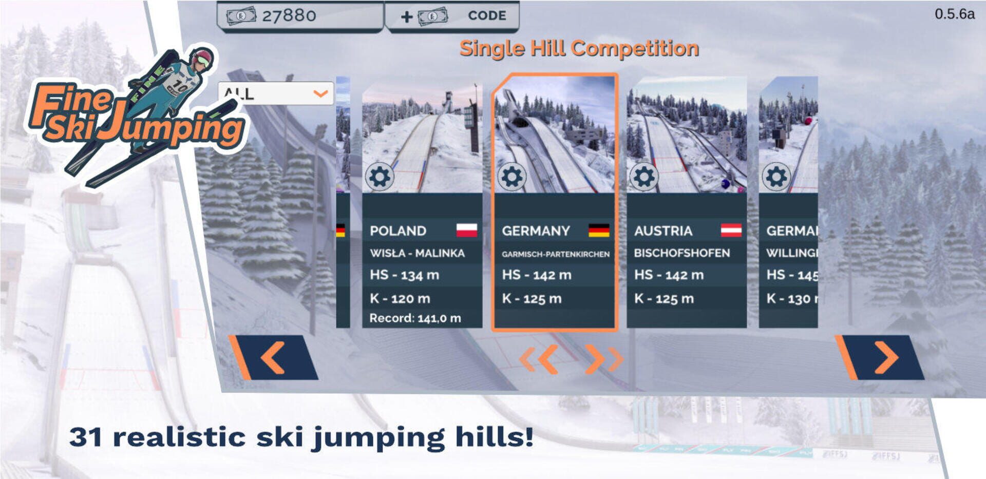 Fine Ski Jumping - Screenshot