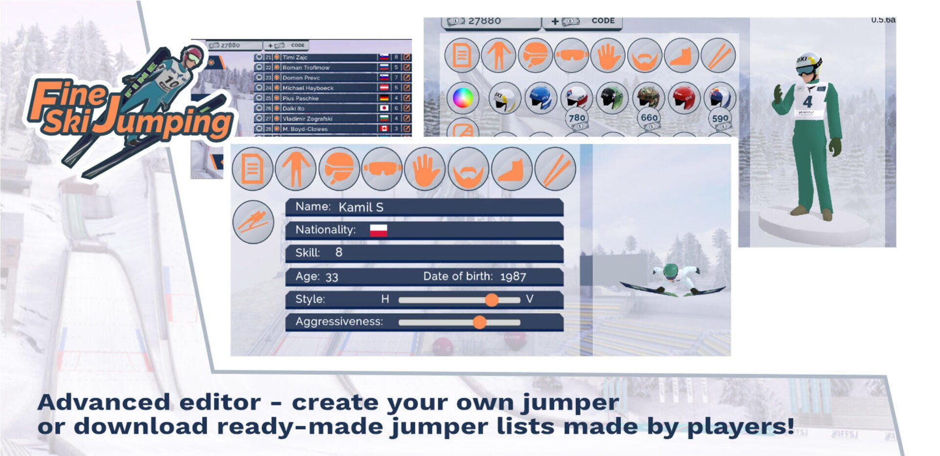 Fine Ski Jumping - Screenshot