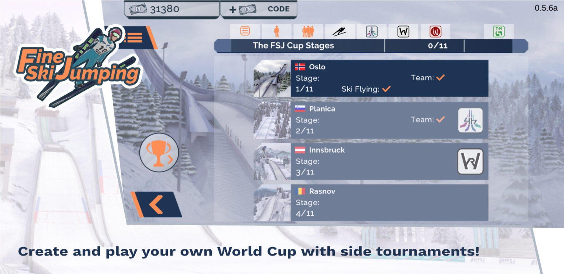 Fine Ski Jumping - Screenshot