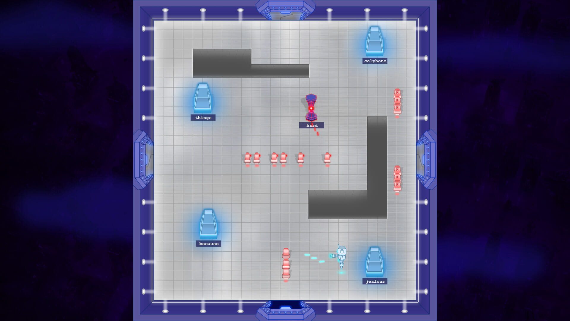 Tyroom vs. Typing Gunner - Screenshot
