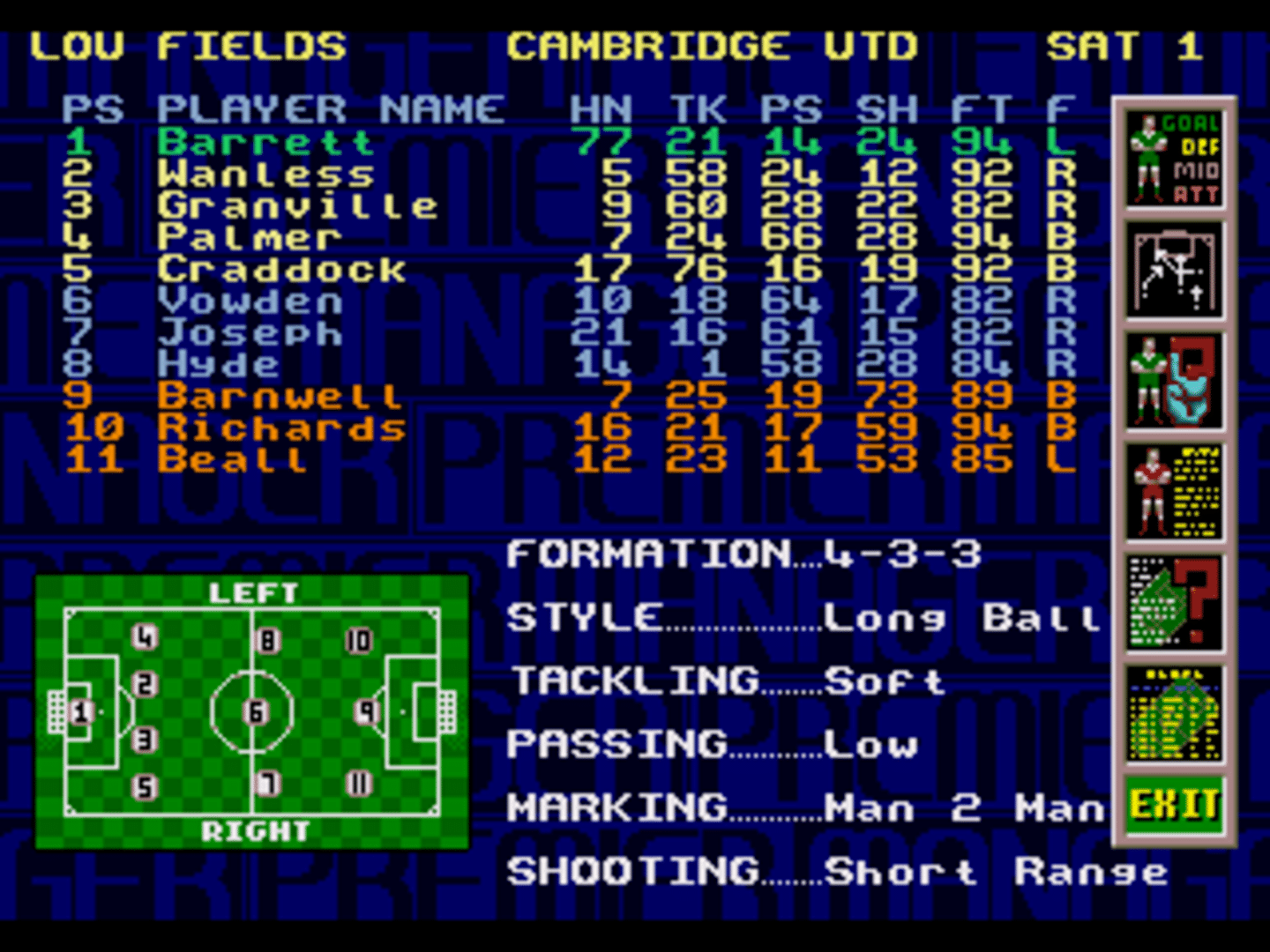 Premier Manager 97 screenshot