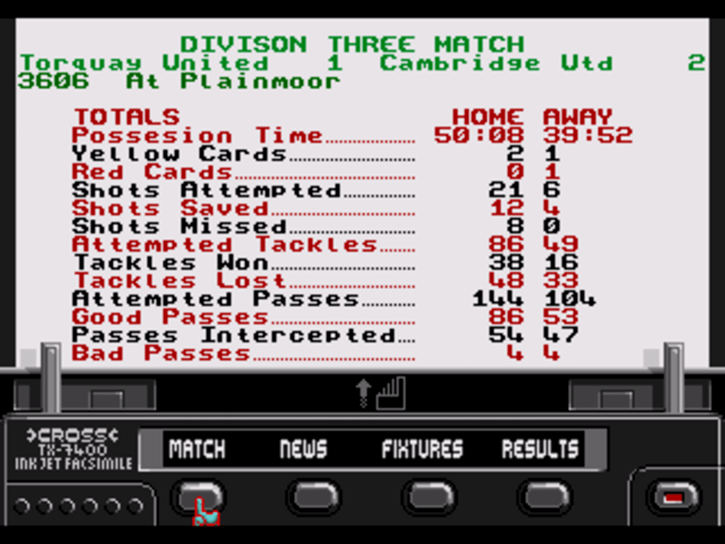 Premier Manager 97 screenshot