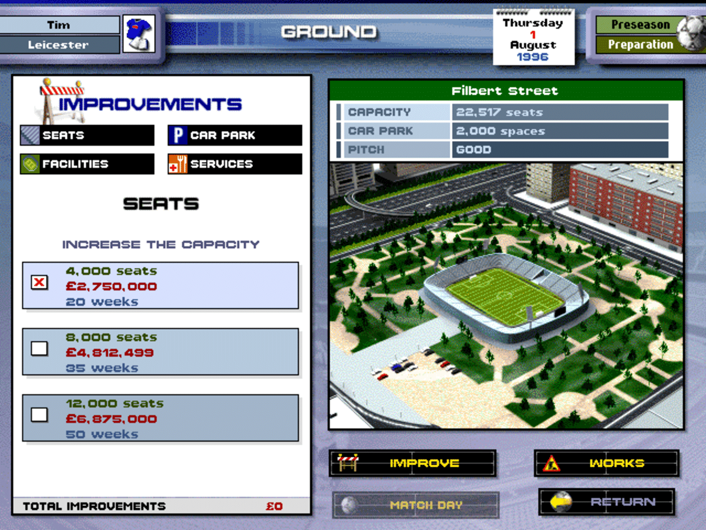 Premier Manager 97 screenshot