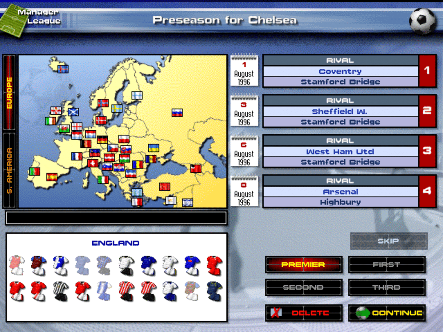 Premier Manager 97 screenshot