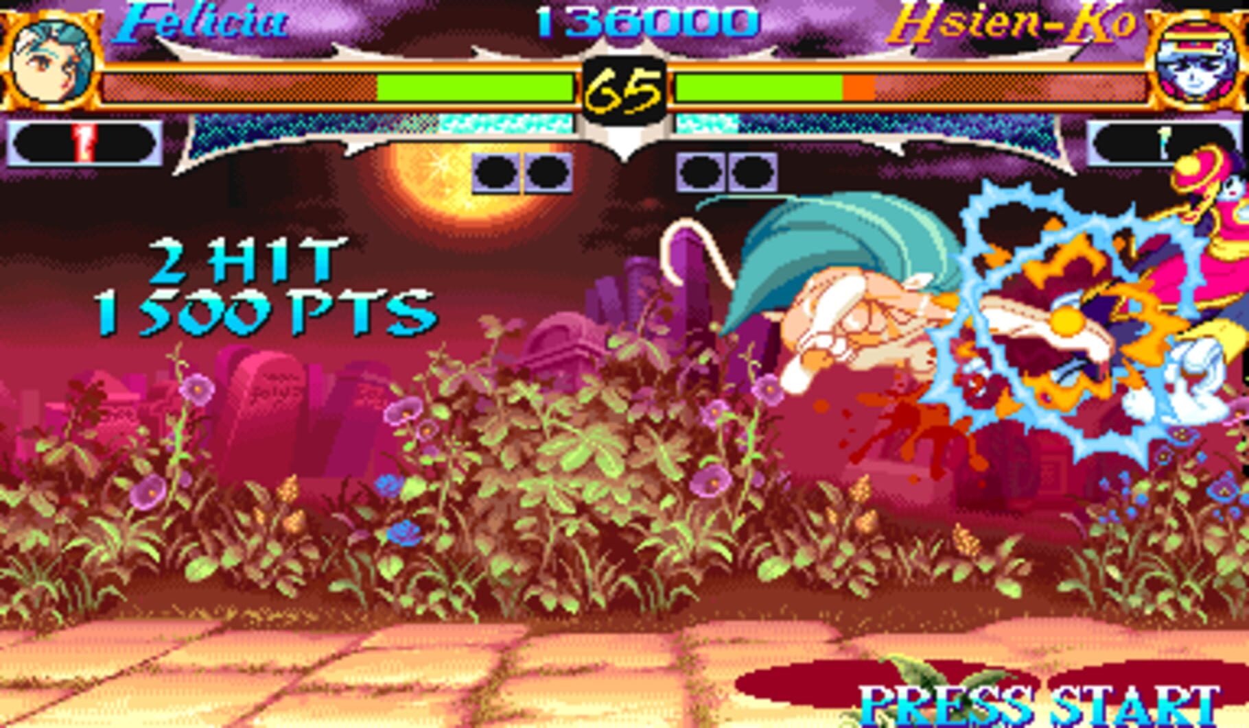 Captura de pantalla - Night Warriors: Darkstalkers' Revenge