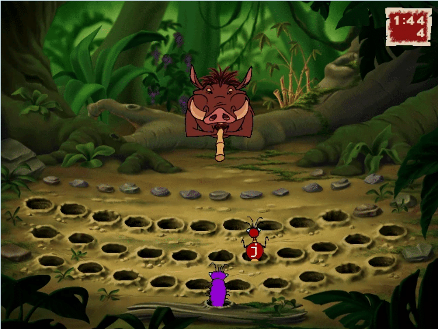 Disney's Adventures in Typing with Timon & Pumbaa screenshot