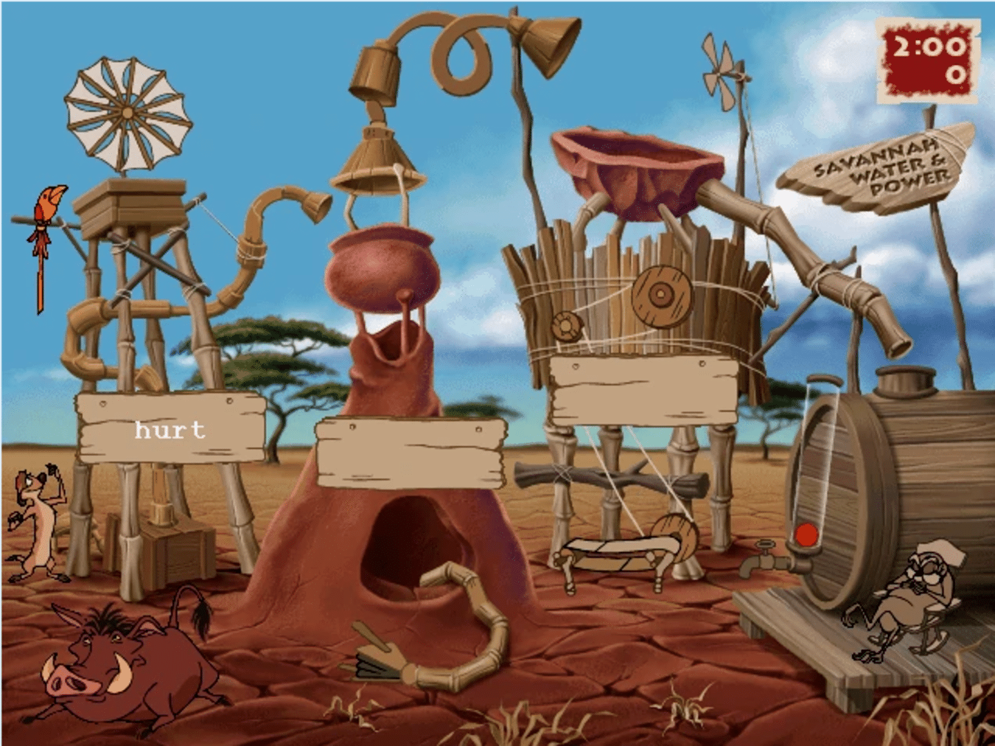 Disney's Adventures in Typing with Timon & Pumbaa screenshot