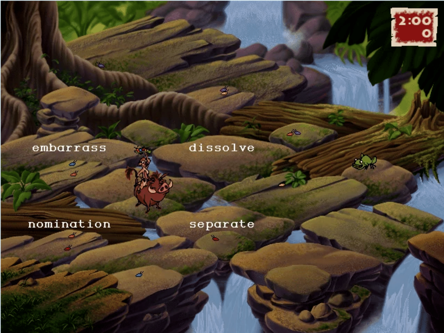 Disney's Adventures in Typing with Timon & Pumbaa screenshot