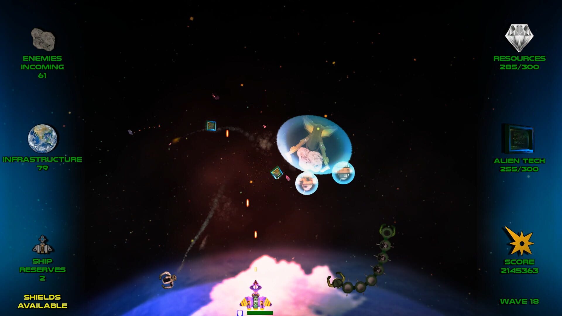 Stop the Saturnians! - Screenshot