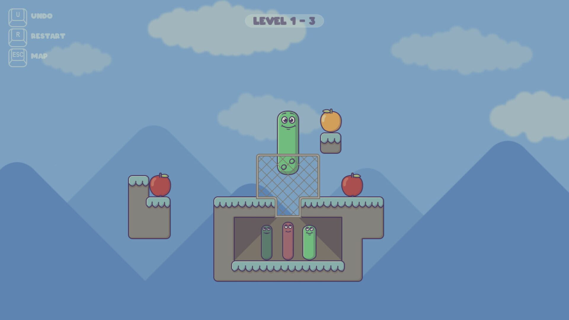 Pushy Worm - Screenshot