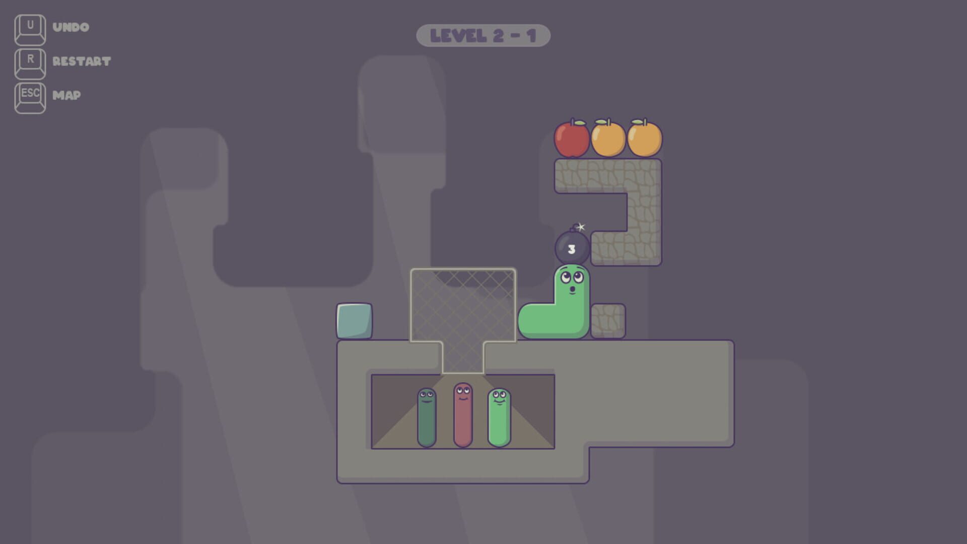Pushy Worm - Screenshot