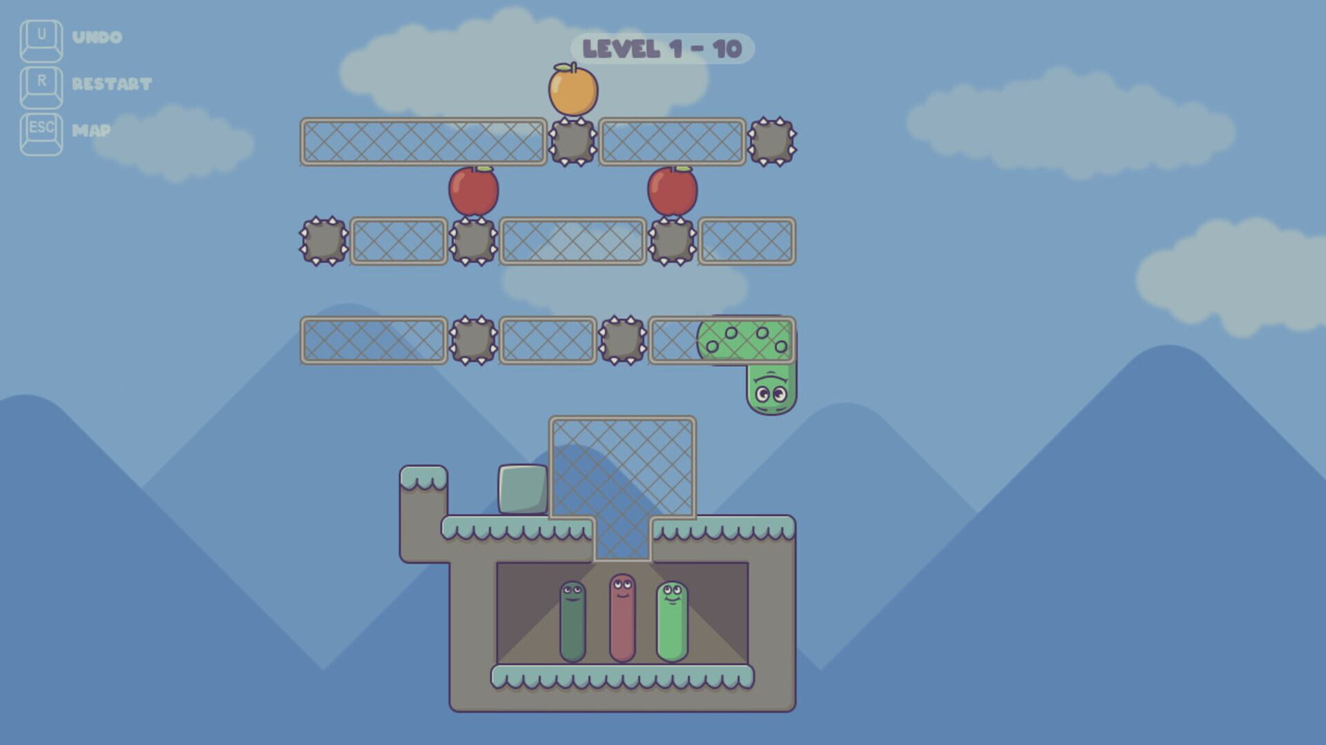 Pushy Worm - Screenshot