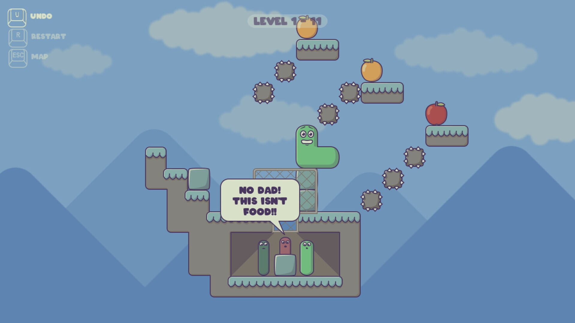 Pushy Worm - Screenshot
