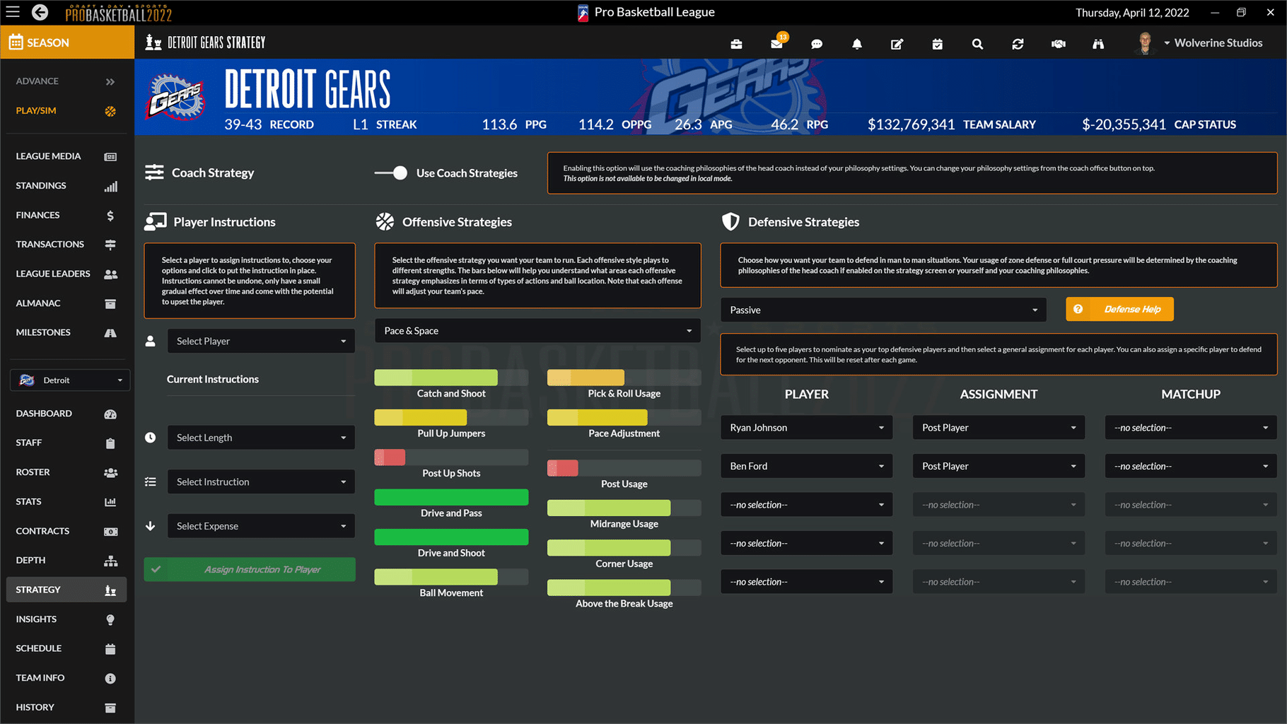 Draft Day Sports: Pro Basketball 2022 screenshot