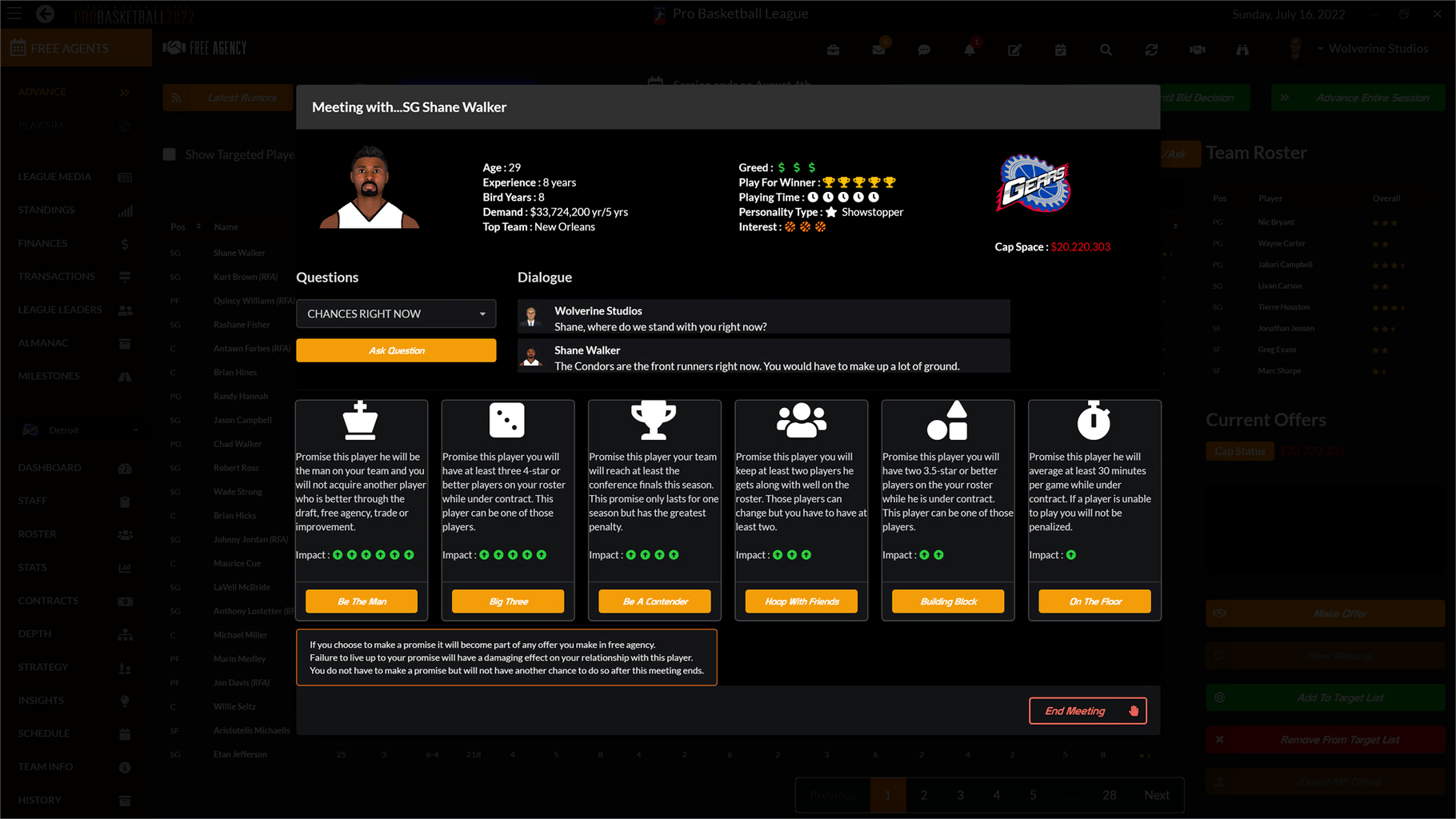 Draft Day Sports: Pro Basketball 2022 screenshot