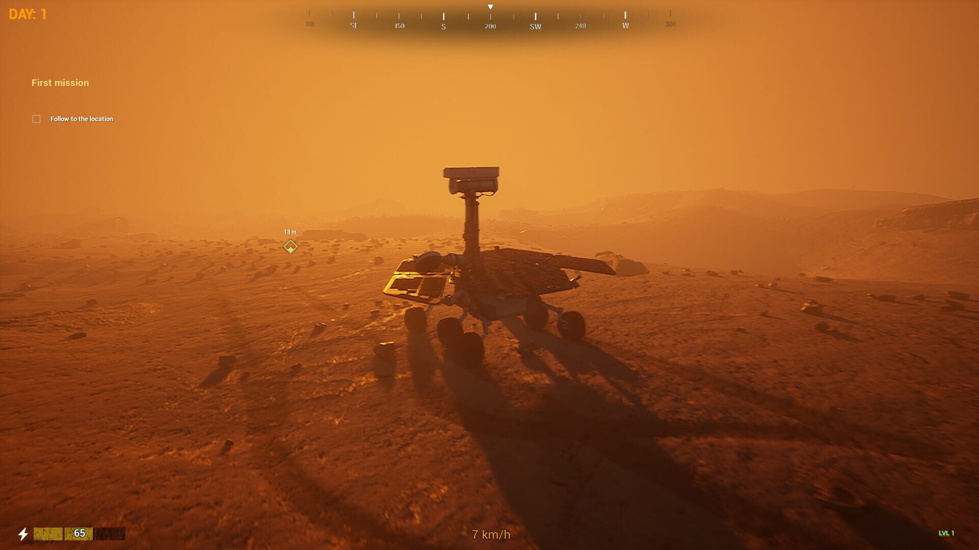 Mars Rover Simulator - Screenshot