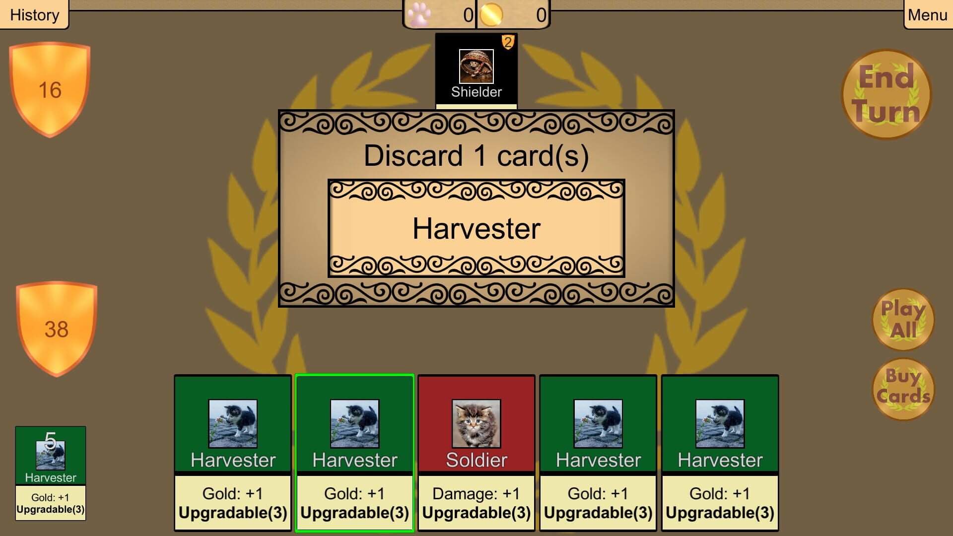 Roman Wars: Deck Building Game - Screenshot