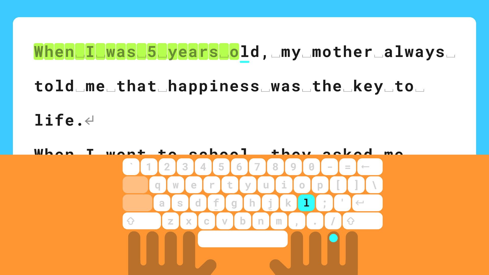Typing Land - Screenshot
