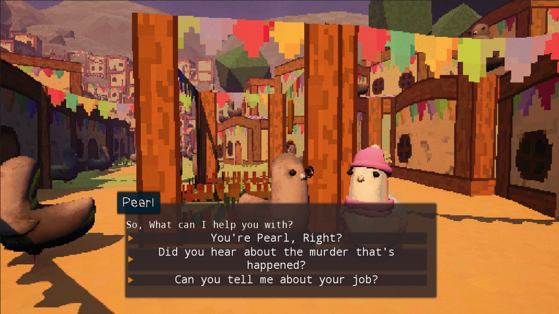 A Pigeon Detective Game: Twin Beaks - Screenshot