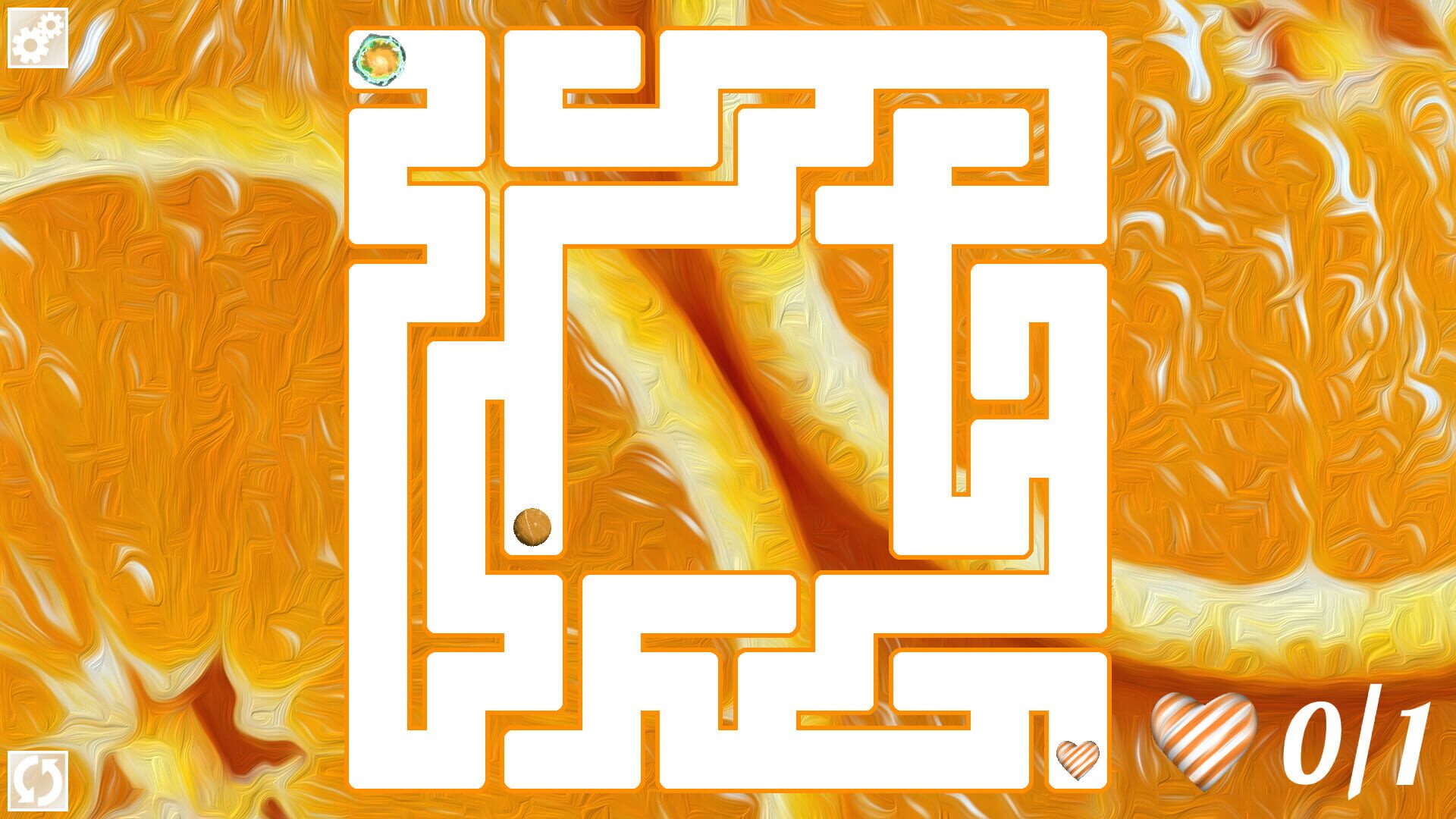 Maze Art: Orange - Screenshot