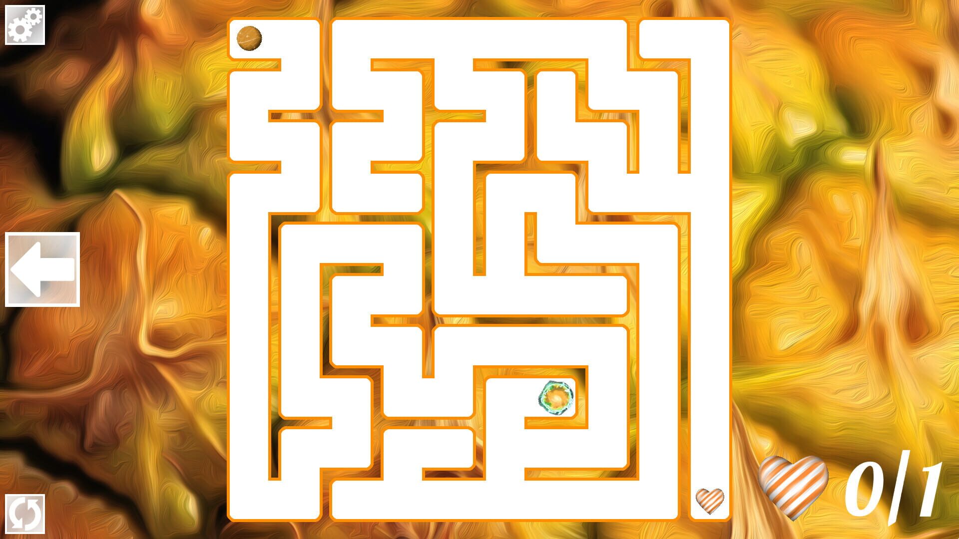Maze Art: Orange - Screenshot