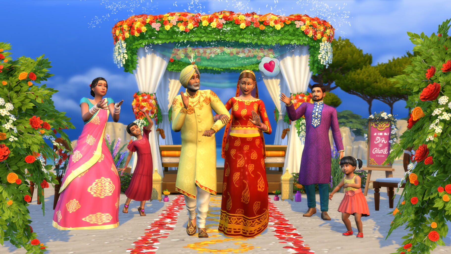 Captura de pantalla - The Sims 4: My Wedding Stories