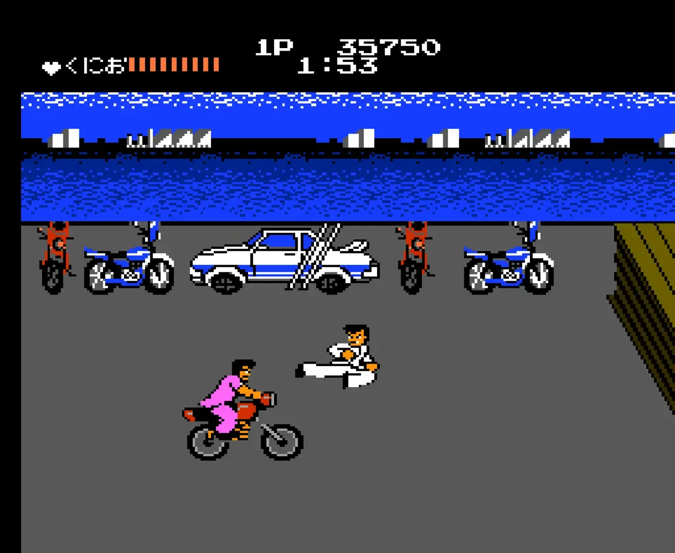 Captura de pantalla - Nekketsu Renegade Kunio-kun