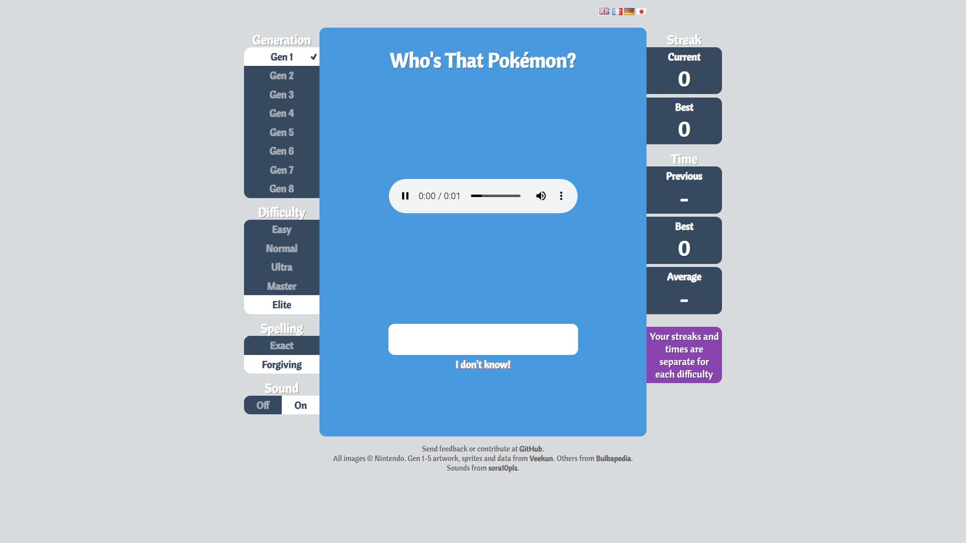 Who's That Pokémon? screenshot