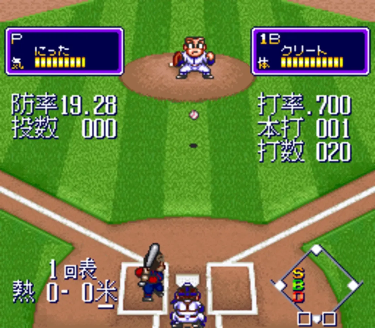 Captura de pantalla - Downtown River City Baseball Story: Play Ball, Kunio!