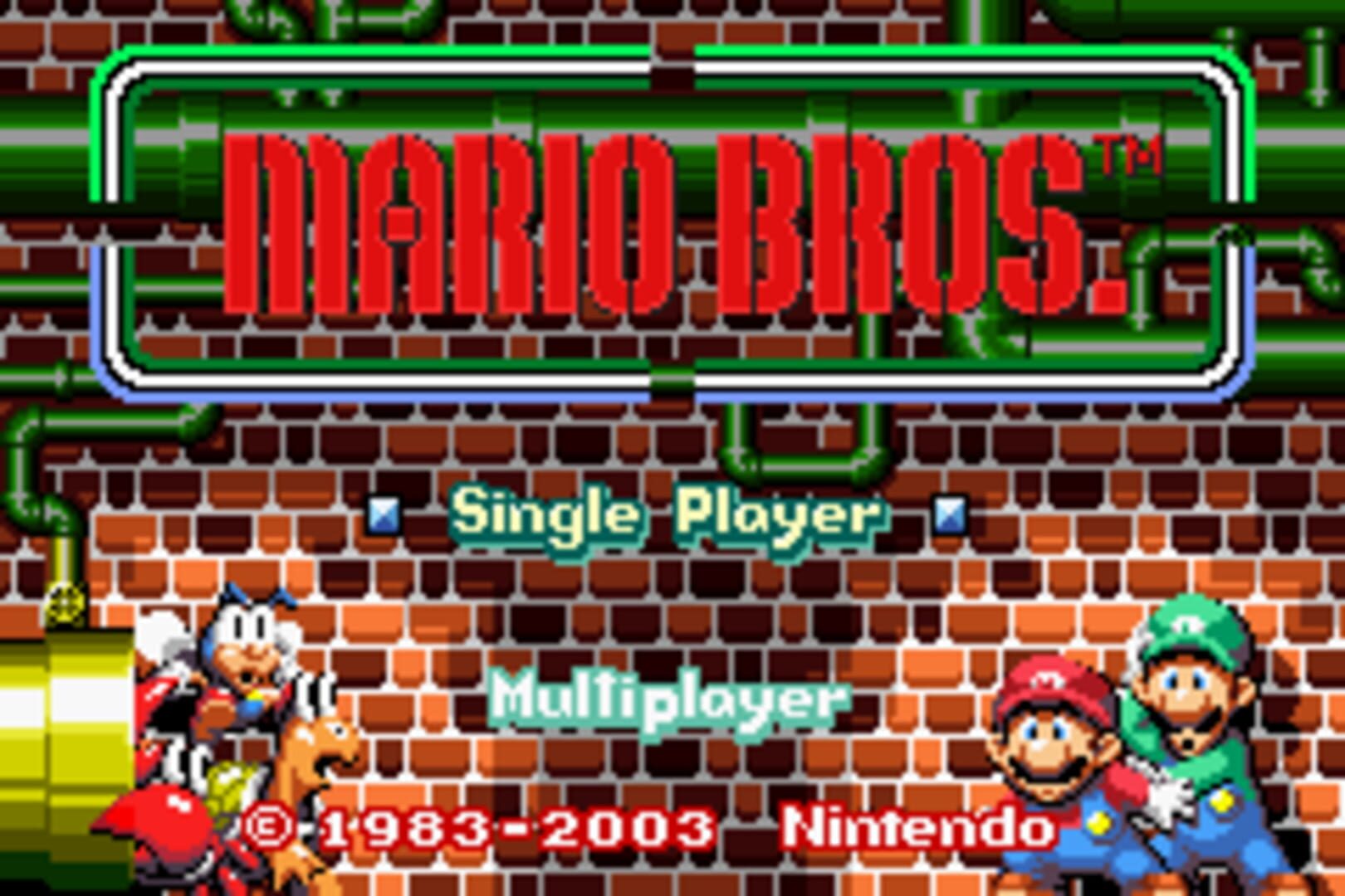 Captura de pantalla - Mario Bros.