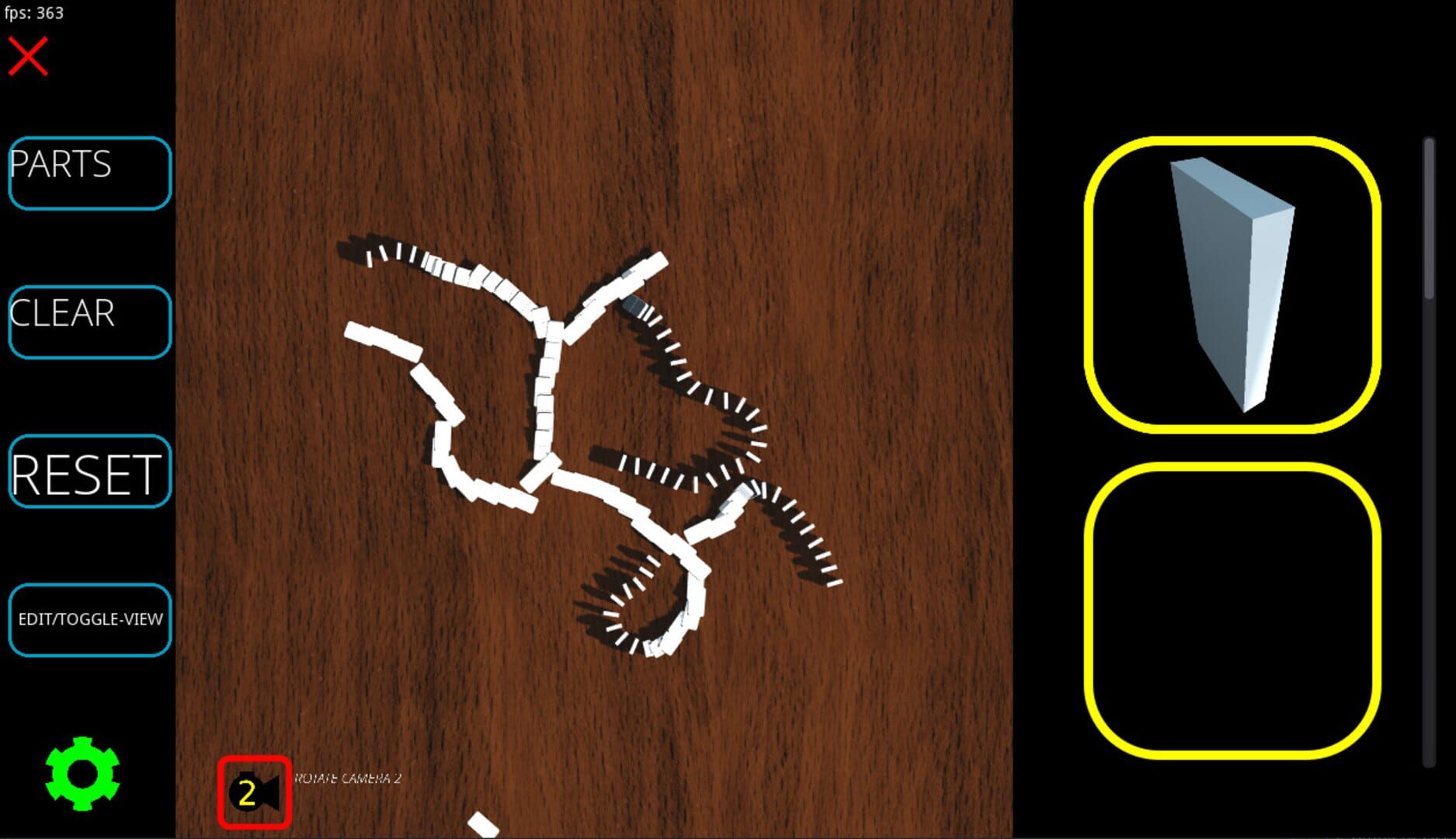 Dominoes 3D Simulator - Screenshot