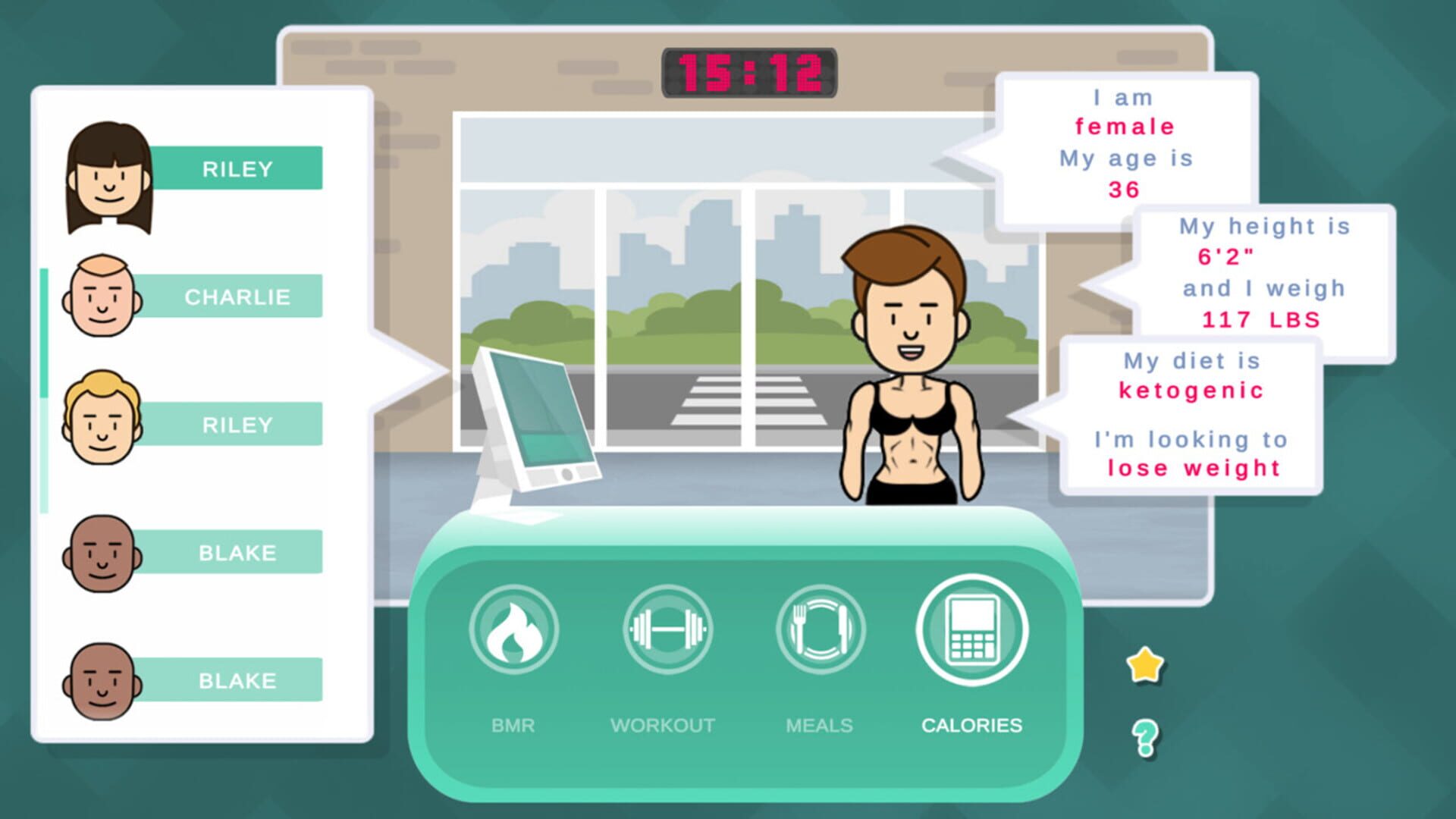 Personal Trainer Simulator - Screenshot