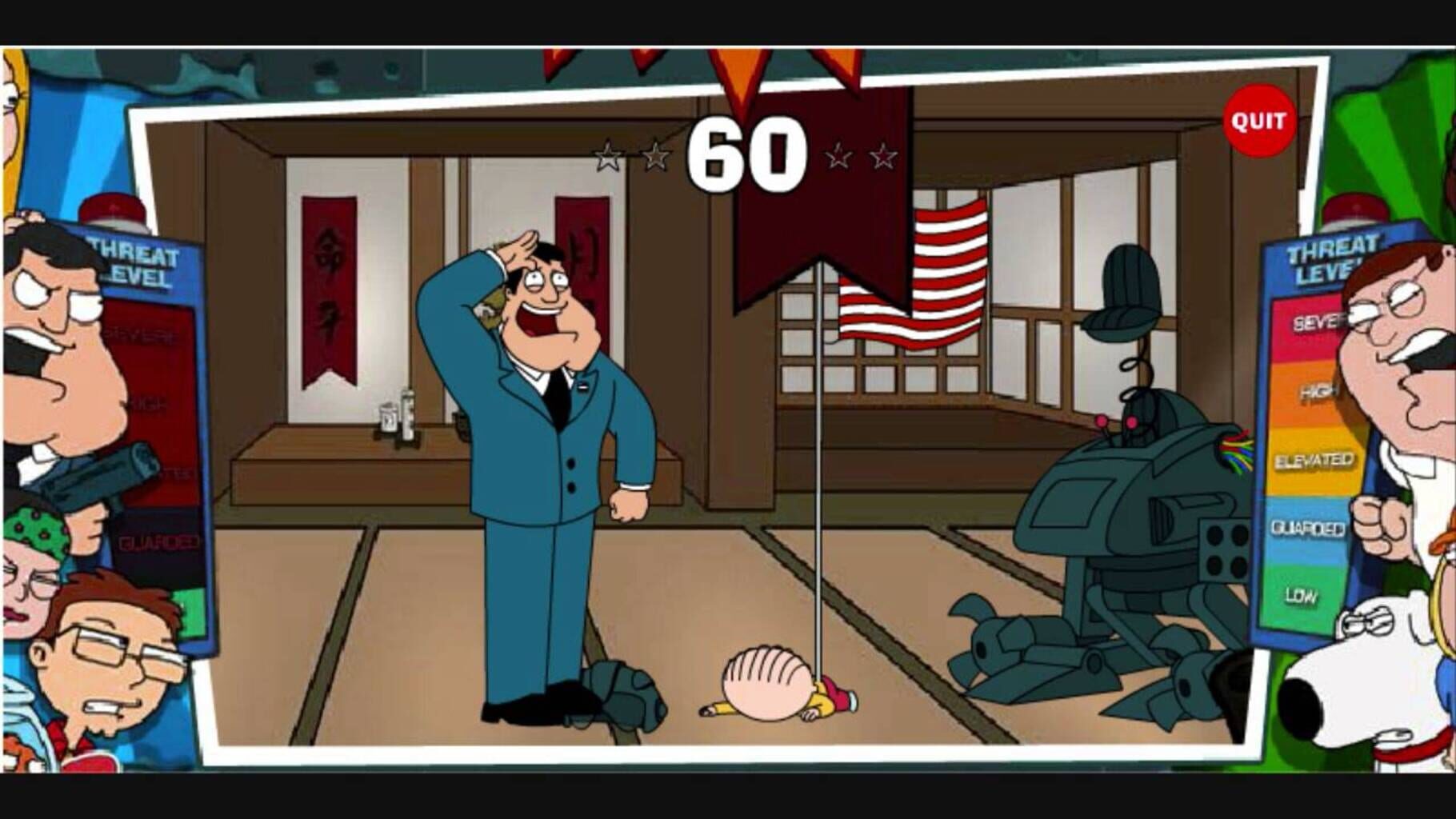 Captura de pantalla - American Dad vs. Family Guy: Kung-Fu II Turbo! Hyper-Mega Edition