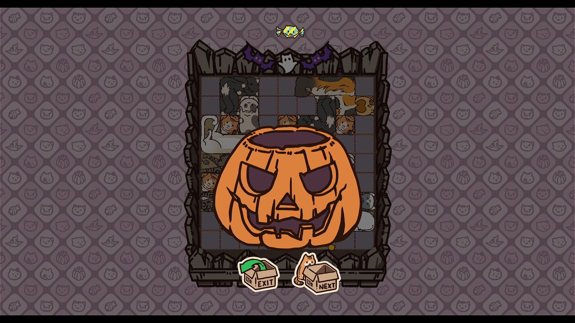Box Cats Puzzle: Halloween - Screenshot